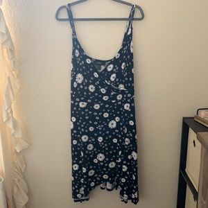 Floral Print Wrap Dress